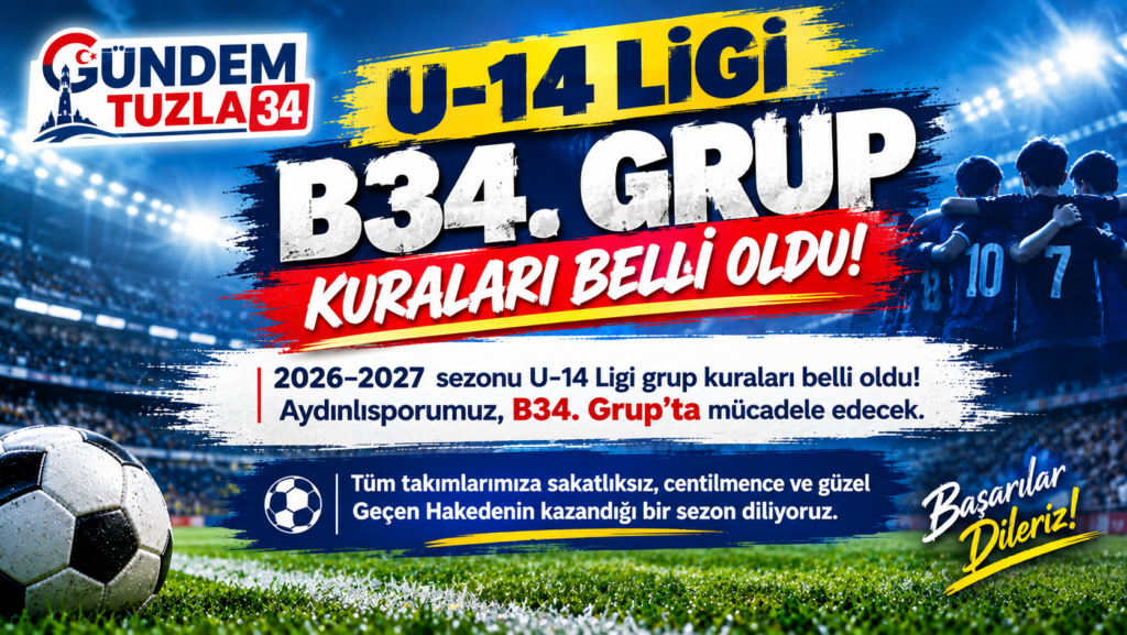 U-14 Ligi B34. Grup Kuraları